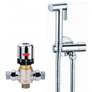 Avaflo Premier De Luxe Chrome Bidet Thermostatic Shower Kit