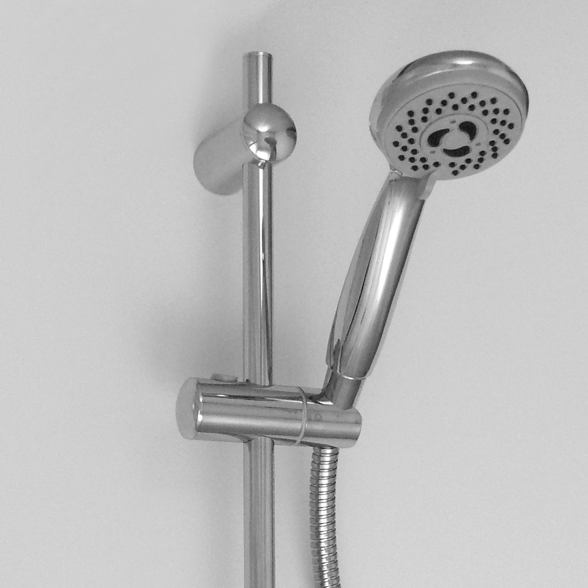 FineLine Chrome Adjustable Shower Slide Rail Kit Danish Quality